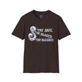 T-Shirt — 'Stay Safe, Stay Blazed, Stay Blessed' Smoky Script Graphic