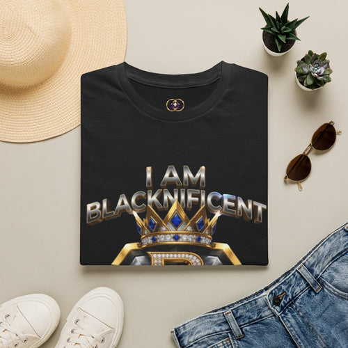 I Am Blacknificent T-Shirt — Empowerment Graphic Tee with Crown Emblem