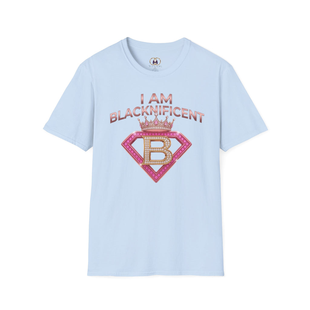 Blacknificent Crown T-Shirt — "I Am Blacknificent" Empowerment Tee F