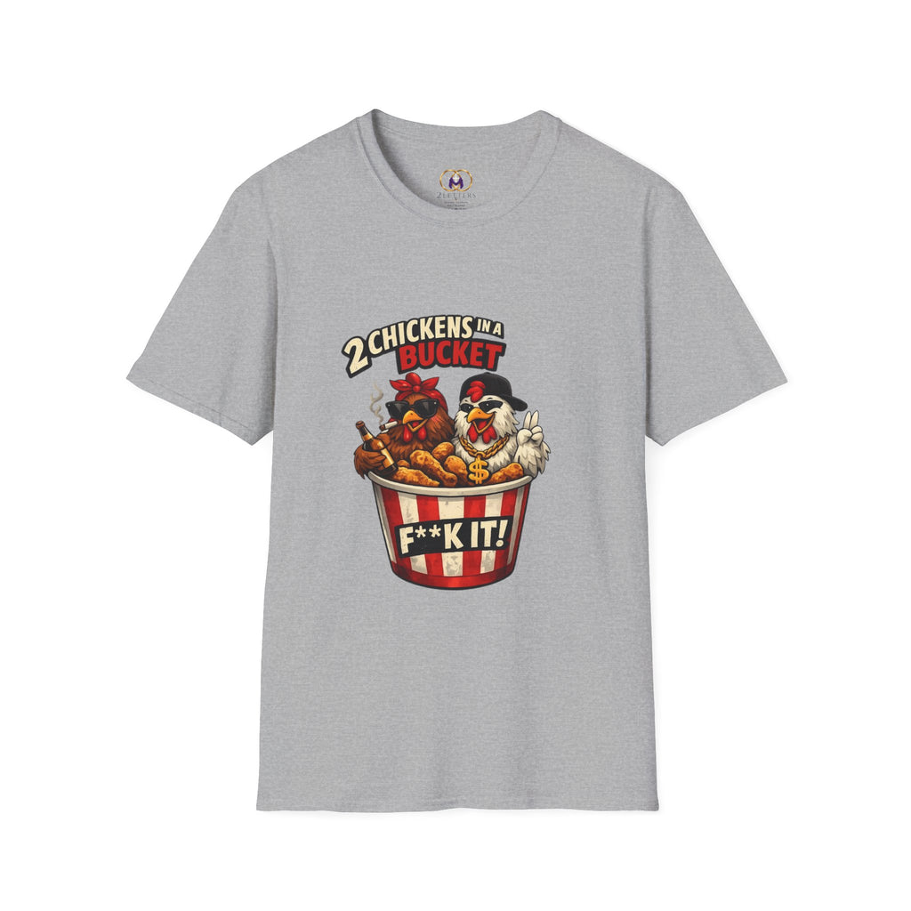 2 Chickens in A Bucket Tee