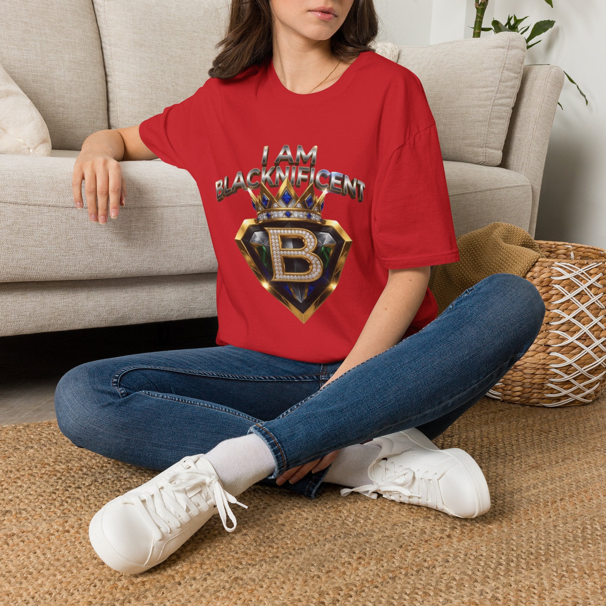 I Am Blacknificent T-Shirt — Empowerment Graphic Tee with Crown Emblem