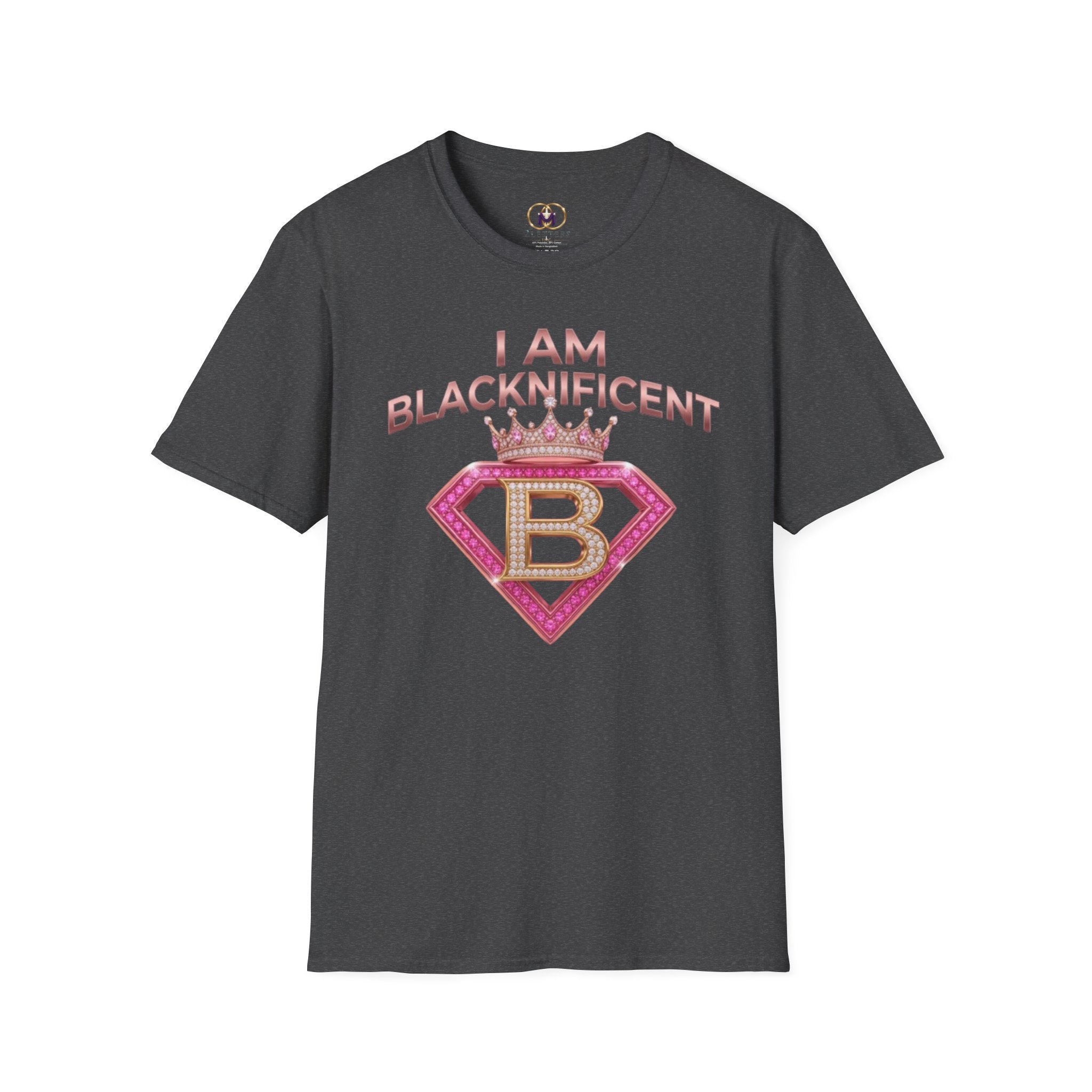 Blacknificent Crown T-Shirt — "I Am Blacknificent" Empowerment Tee F