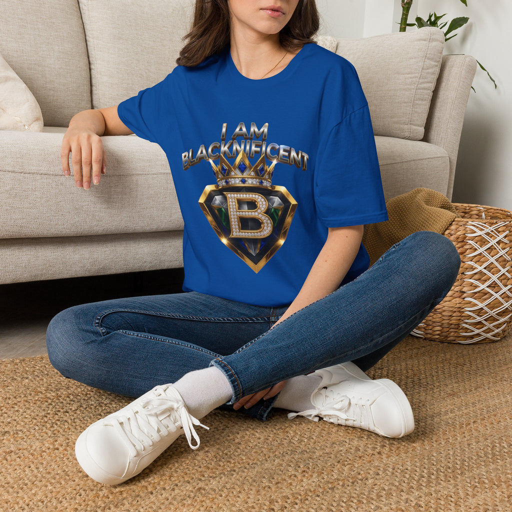 I Am Blacknificent T-Shirt — Empowerment Graphic Tee with Crown Emblem