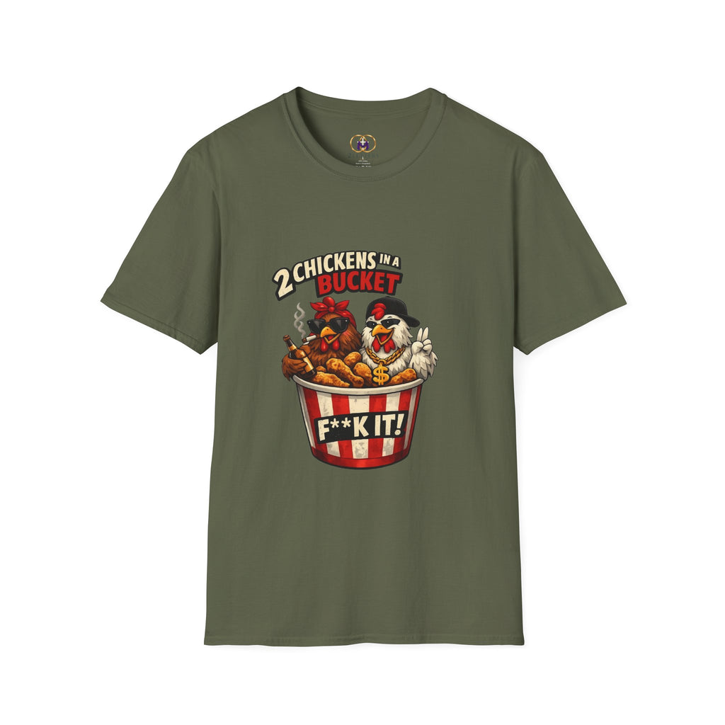 2 Chickens in A Bucket Tee