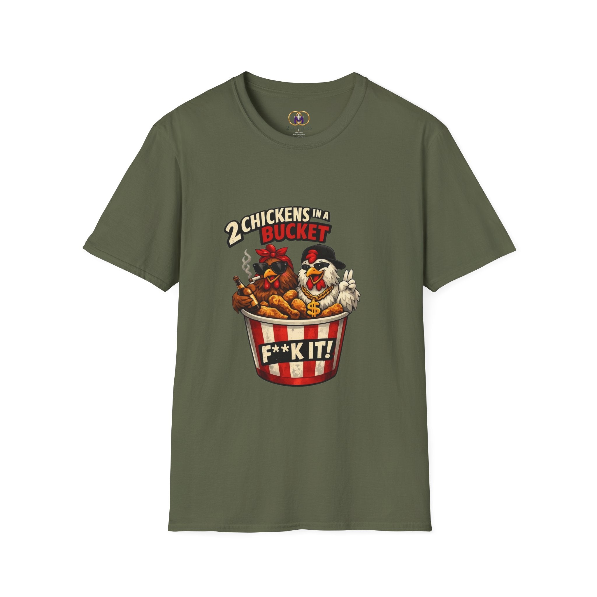2 Chickens in A Bucket Tee