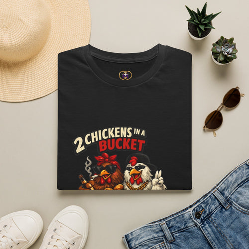 2 Chickens in A Bucket Tee