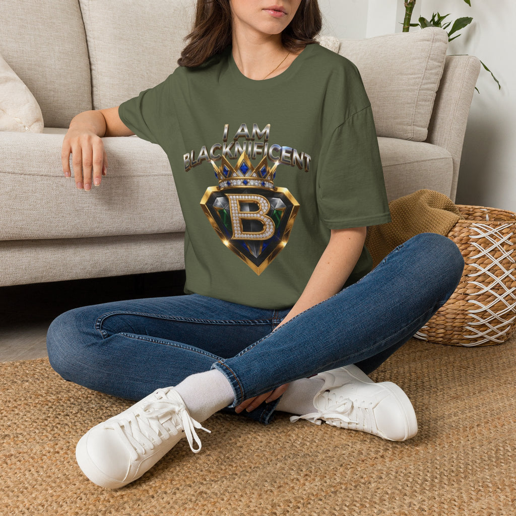 I Am Blacknificent T-Shirt — Empowerment Graphic Tee with Crown Emblem