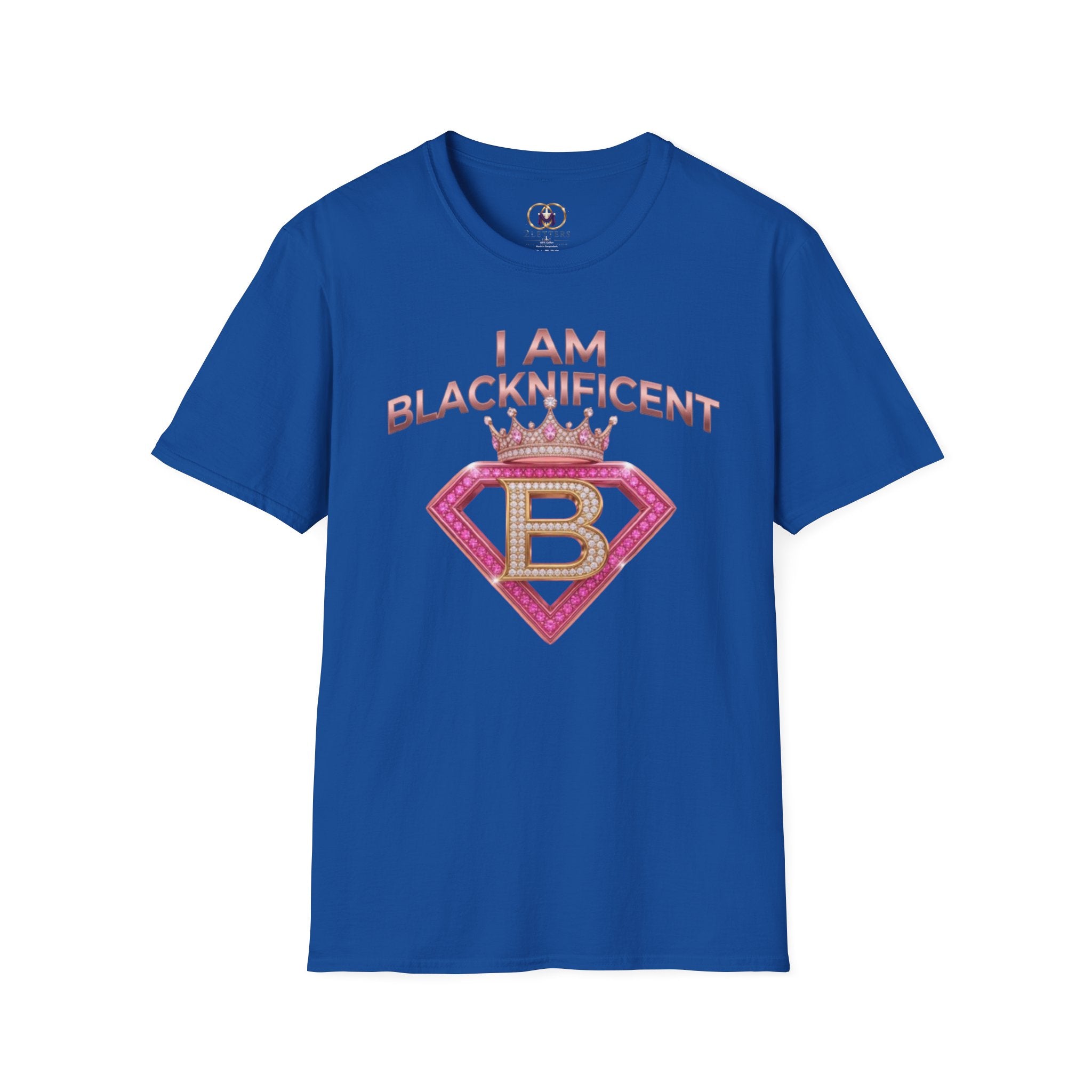 Blacknificent Crown T-Shirt — "I Am Blacknificent" Empowerment Tee F