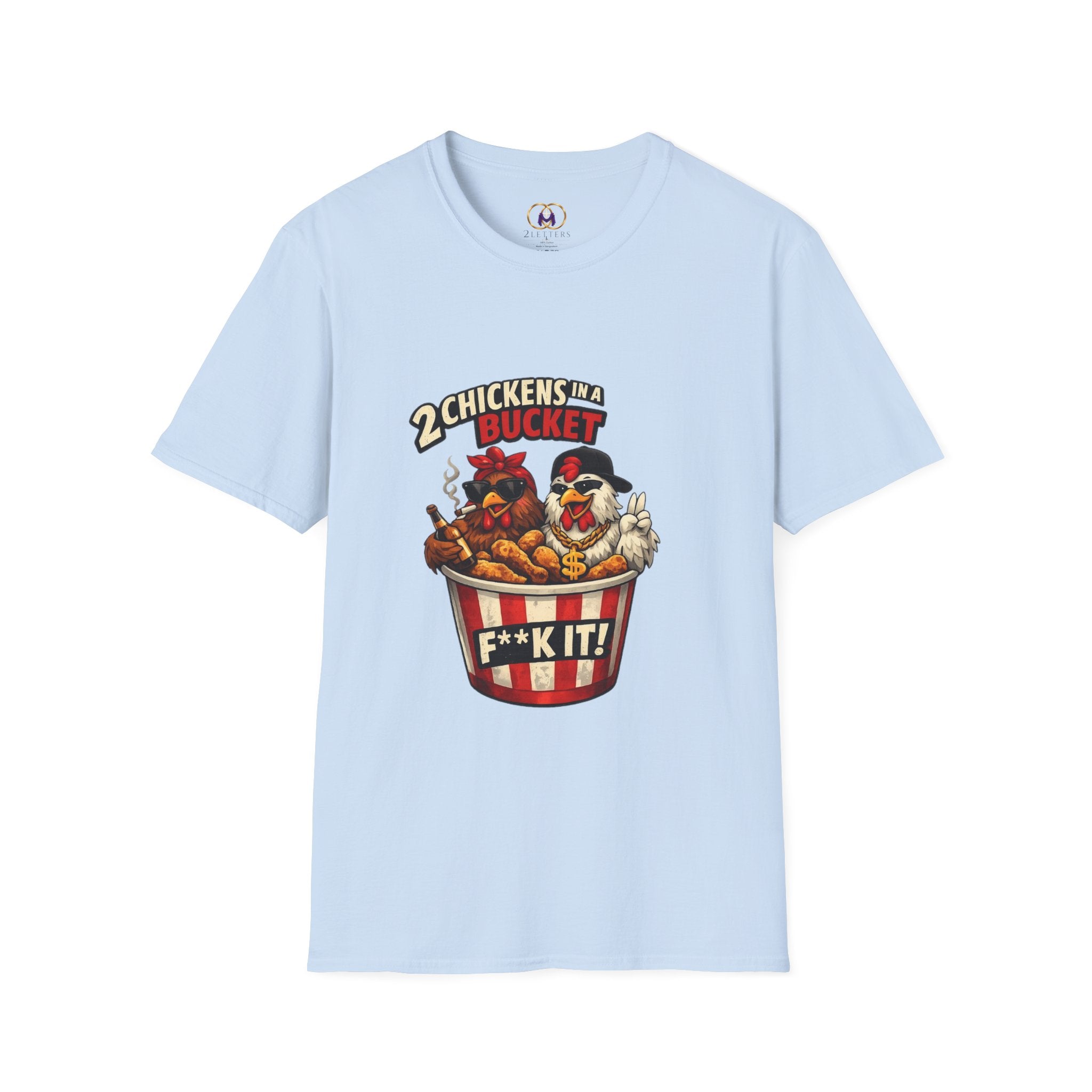 2 Chickens in A Bucket Tee