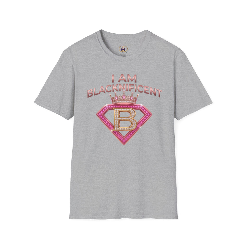 Blacknificent Crown T-Shirt — "I Am Blacknificent" Empowerment Tee F