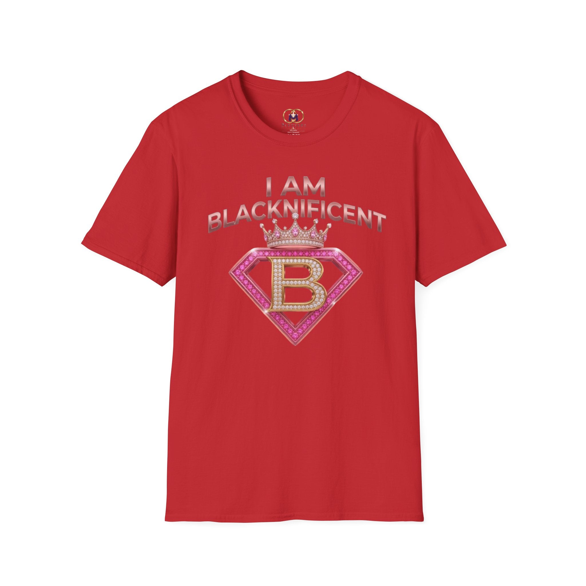 Blacknificent Crown T-Shirt — "I Am Blacknificent" Empowerment Tee F