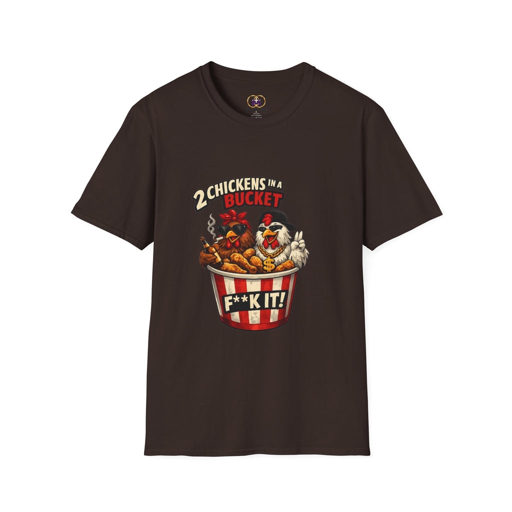 2 Chickens in A Bucket Tee